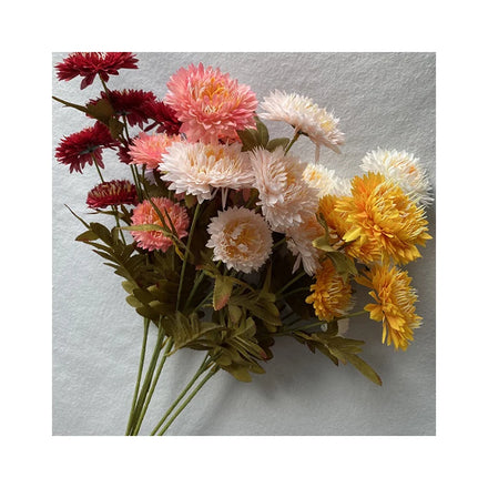 Mothers Day Small Artificial Flower Decoration Single 6 Head Pine Chrysanthemum
