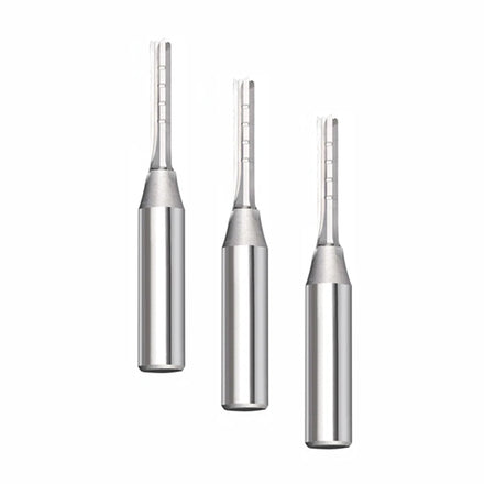 Tiain Coated TCT Router Bit 12.7mm Carbide Straight Router Bits Wood Slotted Blade CNC Router MDF Milling Cutter