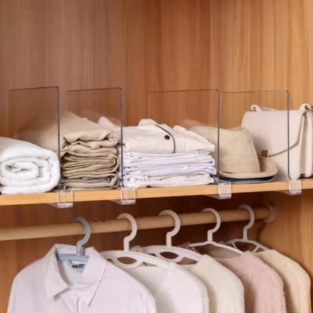 Shelf Dividers for Closet Organizer and Storage Closet Shelf Divider