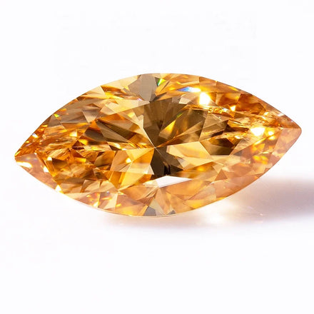 Factory Wholesale 0.3-7ct Champagne Color Marquise Cut Loose Gemstone Moissanite Stone for Moissanite Jewelry