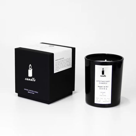 Luxury Scented Candles in Glass and Box Custom Mailer 10oz Candle Glass Jar with Lid and Gift Box for Candles