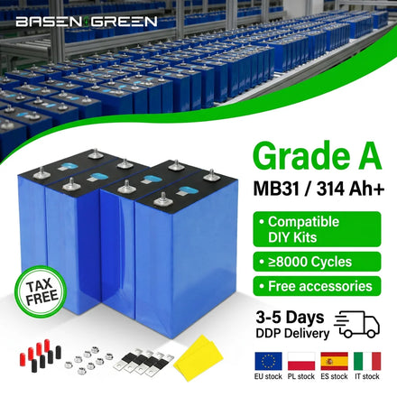 Ukraine Basen Lifepo4 320ah 200ah 100ah Litokala Solar System Energy Storage Battery Lithium Ion 3.2v 280ah Lifepo4 Battery Cell
