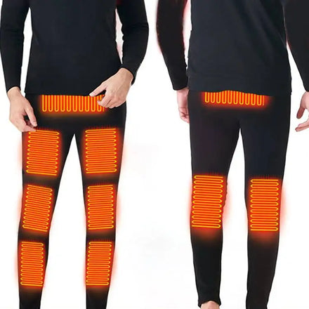 Thermal Long Sleeve Warm Pants Winter Cold Weather Heated Underwear Pants for Men
