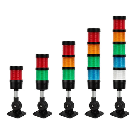 ONN-M4F 12/24/100-240v RGB Led Stack Tower Light With Flashing Steady Buzzer Function 60/70mm Diameter