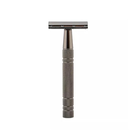 LIYI Gunmetal Cheaper Aluminum Handle Men's Stainless Steel Twin Blade Three-Piece Head Zinc Alloy Lightweight 45g Classic Razor