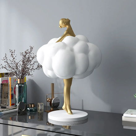 Wholesale Nordic Creative Living Room Home Decoration Birthday Gift 48CM Ballet Girl Resin Sculpture Crafts