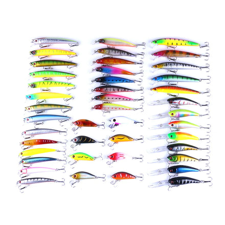 Wholesale Set002 Combo 43pcs/bag Mixed Artificial Hard Baits Kit Minnow Fishing Lures Set