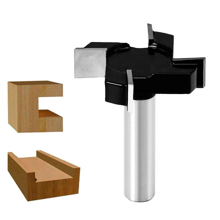 Spoilboard Surfacing Router Bits 1/2 Shank Carbide Tipped 4Flute Planer Bits 2 Cut Dia.Slab Flattening&Rabbeting Flycutter
