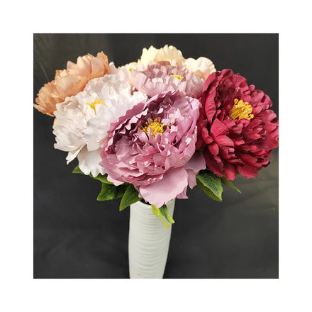Cheap Price Home Wedding Decoration Artificial Flowers Single Polish Peony