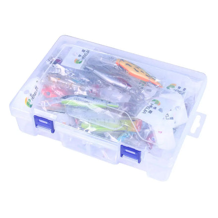Wholesale Set024-A Combo 24pcs/box Artificial Baits Kit Hard Minnow VIB Popper Soft Frog Fishing Lures Set