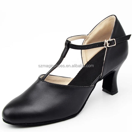 Customized Genuine Leather Jazz Dance Shoes Closed Toe
