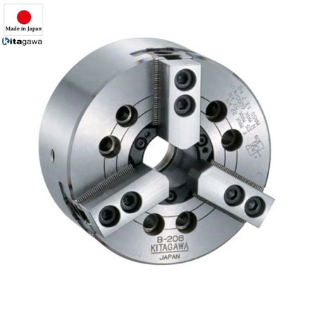 Stable Performance Japan B-208 Power Chuck Japanese Kitagawa Steel High-precision Low-cost Lathe 3 Jaw Hollow Self Centering Hyd