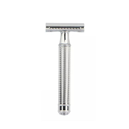 Premium Twin Blade Stainless Steel Safety Razor with Copper Handle for Men-Smooth and Precise Shave