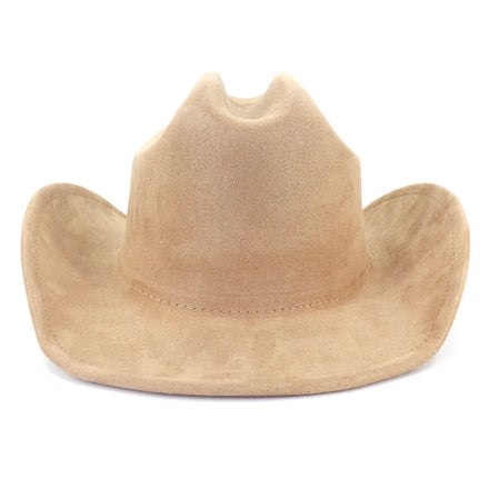 Fashion Men Womens Unisex Blanks Felt Cowgirl Hat Western Cattlemen Suede Cowboy Hats
