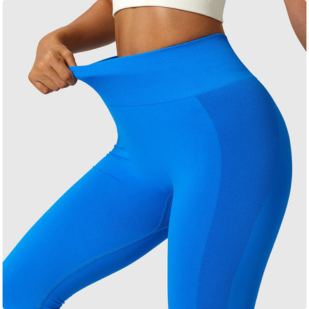 Hot High Solid Yoga Leggings Women Full Length Seamless Breathable Scrunch Butt Push up Drawstring