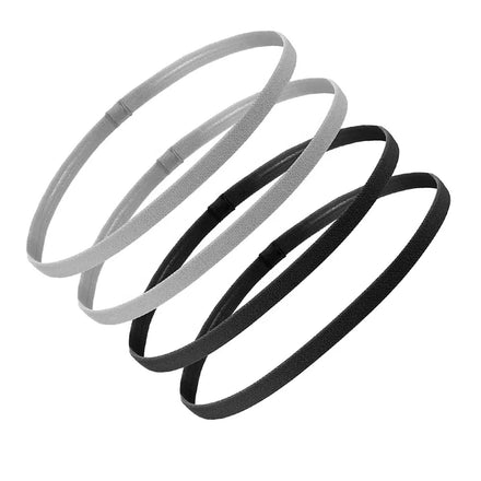 Men's and Women's Elastic Sport Headband for Football Basketball Soccer Tennis Yoga Non-Slip Silicone Sweatband
