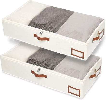 Oxford Foldable Storage Bag for Bedroom and Bathroom Home Organizer Container for Clothing and Shoes for Wardrobe Use