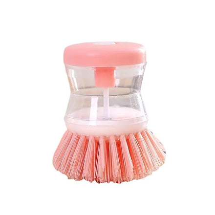 USSE Custom Kitchen Brush Soap Dispensing Palm Brush for Dish Pot Pan Sink Cleaning Kitchen Scrub Brushes for Cleaning Dish Pot
