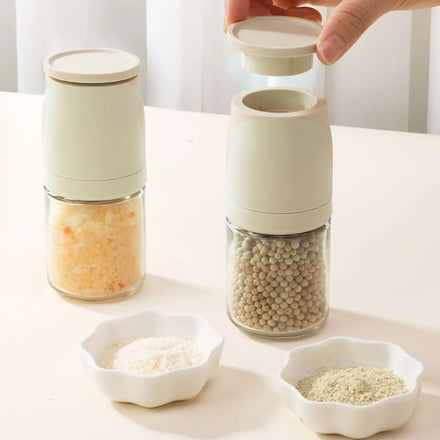 Hxglass New Arrival Black Pepper Spice Grinders Jars 100ml for Kitchenware Japanese Style Custom Seasoning Bottle with logo
