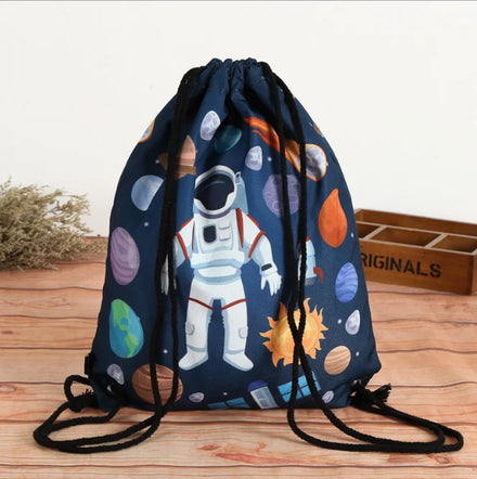 2026 Customized Recycle Gym Backpack Drawstring Bags Reflective Sports Pull String Backpacks Cinch Tote Bag
