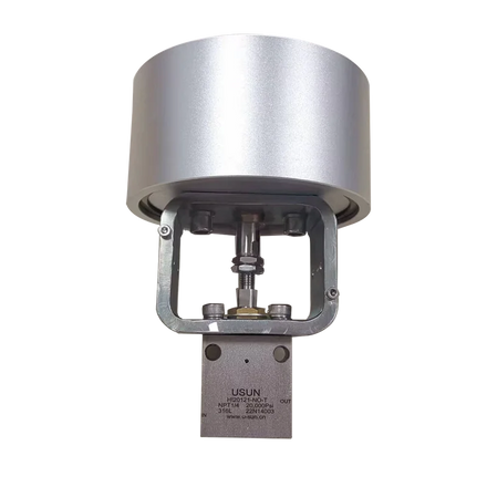 USUN Model: HI20131-NO-T 20K psi Air to Open Pneumatic Actuated Needle Valve with NPT3/8 Female Thread