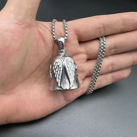 Motorcycle Bike Riding Guardian Luck Gremlin Riding Bell Keyring Motorcycle Bell Angel Wing