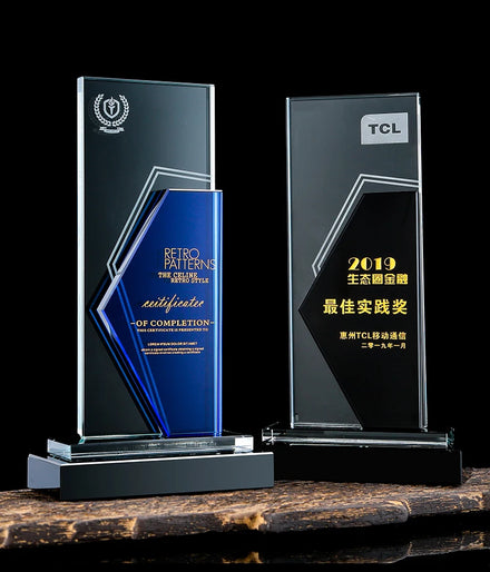 Cheap Personalized Customized K9 Blank Crystal Trophy Awards Custom 3d Laser Crystal Glass Trophies for Business Gift
