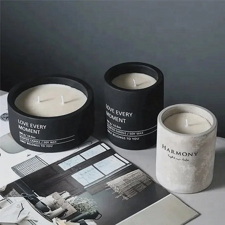Free Sample Reusable Elegant Sustainable Ceramic Unique Candle Jars