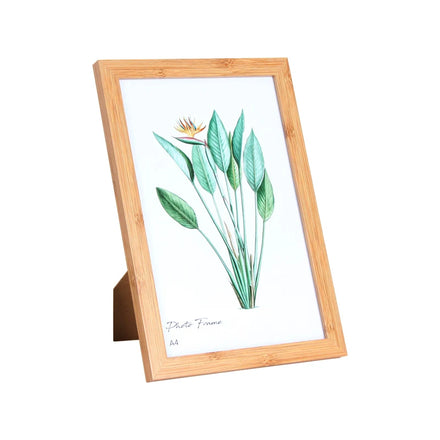 Jinn Home A4 Photo Frame Wood Picture Cadro Frames Bamboo Wooden Decoration Photo Frame Wall Picture