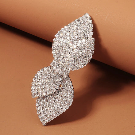 Miallo Sparkling Crystal Stone Braided Hair Clips Wedding Bride Hair Pin Jewelry