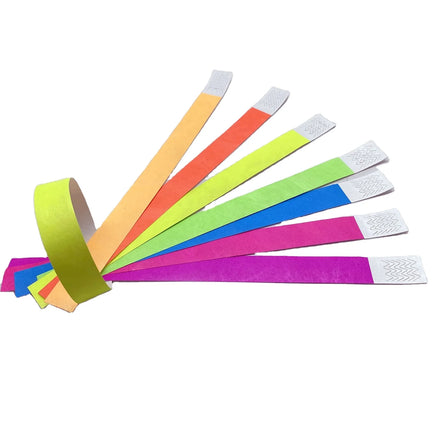 Factory Promotional Customized Personalized Event Bracelets Cheap Paper Tyvek Bangles Blank Wristband