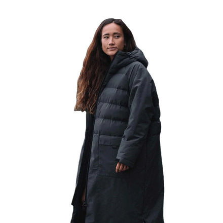 Changing Poncho Robe Winter Casual Dyed Hooded Waterproof Zipper Men Long Fleece Jacket ODM Custom Beach Surf Swim