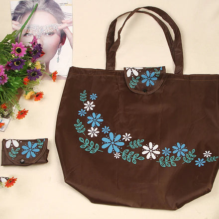 Hot Customizable Polyester Reusable Folding Grocery Shopping Bag Premium Eco-Friendly Option