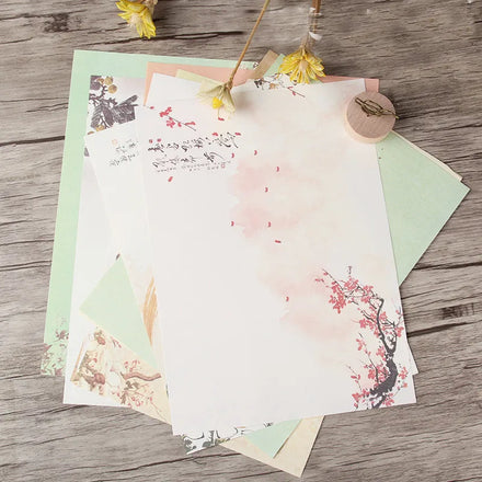 Hot Sale Retro 8 Letter Writing PaperStationary Set Writing Paper for Writing Letters Stationary Christmas Gifts