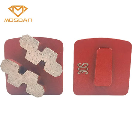 Redi Lock Super Sharp Aggressive Double Snake Segment Diamond Grinding Puck Plate for Floor Concrete
