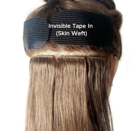 New Arrivals Customized Long Strip Invisible Tape in Hair Extensions Injected Tape Ins Double Drawn Raw Hair
