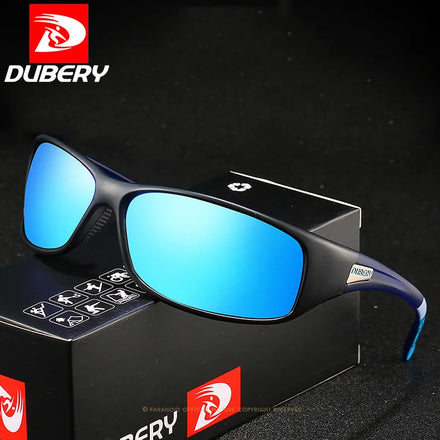 DUBERY Vintage Sunglasses Polarized Men's Sun Glasses for Men Driving Black Square Oculos Male 8 Colors Model D258