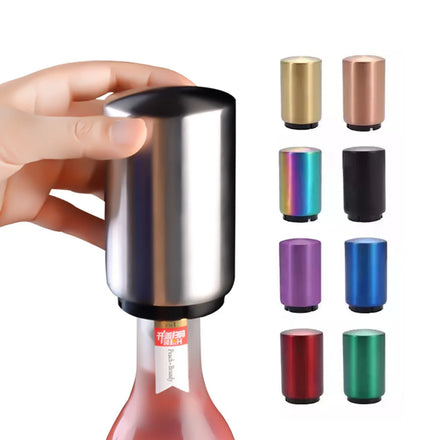 Customized Stainless Steel Magnetic Automatic Portable Press Bottle Opener for Beer Drinks-Gift