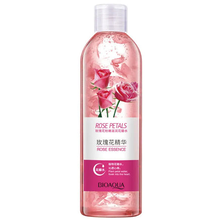 BIOAQUA Rose Petal Osmanthus Marigold Face Shrink Pore Moisturize Skin Toner for Skin Lightening and Nourishing