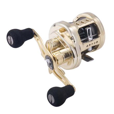 Lurekiller Black Rider Full Metal Material Heavy Duty 15kg Drag Salt Water Two Handles Slow Jigging Drum Fishing Reel