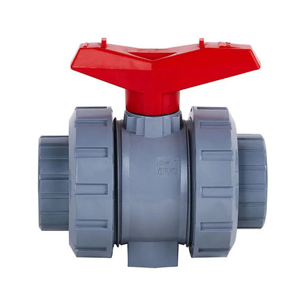 China Hot Sales DN15 to DN100 Double Union Socket Cpvc Pvc Ball Valve 3 Inch Pvc Ball Valve Price List