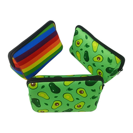 Custom Makeup Bag Neoprene Toilet Bag Cosmetic Pouch with Removable Zipper