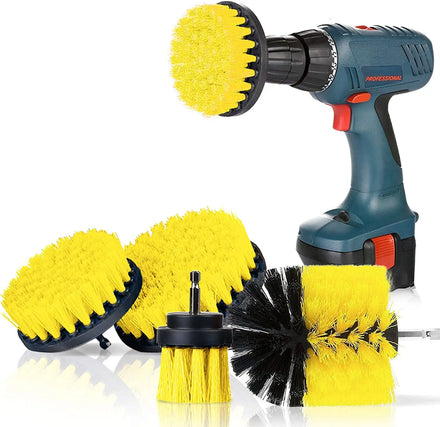 Drill Home Cleaning Brush Attachments Set Scrub Pads Sponge Power Scrubber Cleaning Brush With Extend Long Attachment
