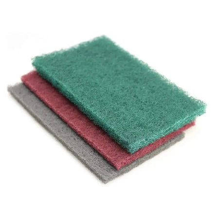 Durable Nylon Cleaning Abrasive Non Woven Polishing Pads Green Scouring Pad
