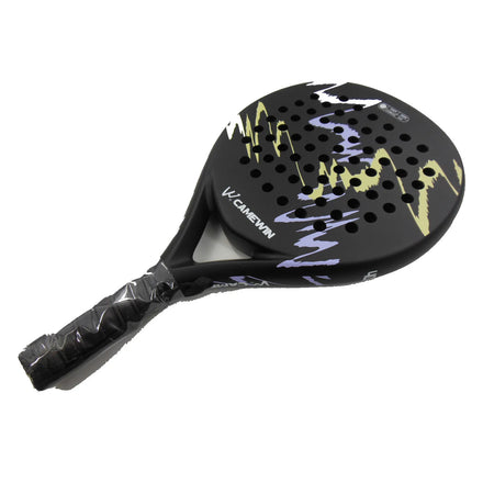 China Manufacturer Camewin Carbon Fibre Padel Rackets Round 360g 46-47cm