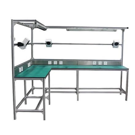 Factory OEM Flexible Aluminum Profile Movable Table Industrial Workbench for Assembly Line