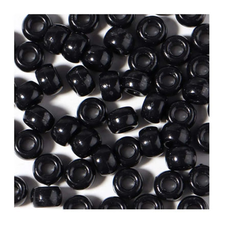 6x9mm Black White Big Hole Plastic Beads 6*9mm Round Spacer Loose Beads for Jewelry Making DIY Handmade Accessories 100pcs