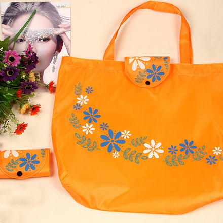 Hot Eco-friendly Large Capacity 190T Recyclable Durable Biodegradable Nylon Polyester Foldable Reusable Tote Shopping Bags