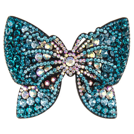 HX-259 Exquisite Rhinestone Butterfly Hair Claw Clips for Women Elegant Hair Crab Barrette Headwear Women Ponytail Clip