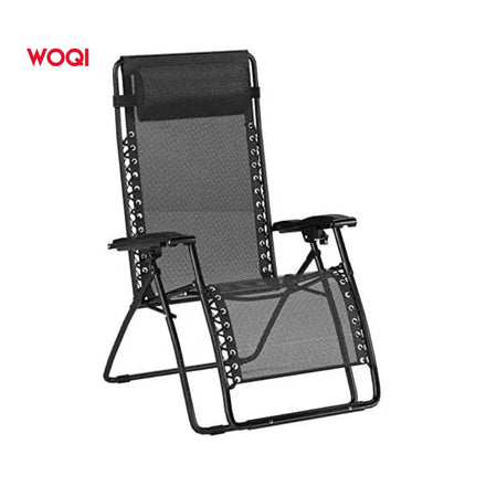 WOQI Portable Foldable Zero Gravity Chair Lounge Recliner for Outdoor Camping Beach Living Room & Park Use